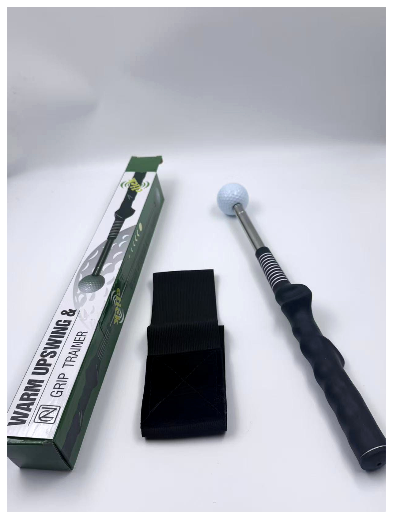 ONIRVA Golf Swing Trainer with Arm Band and Packaging